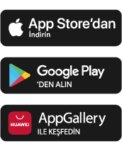 App Store, Google Play ve AppGallery'den indir
