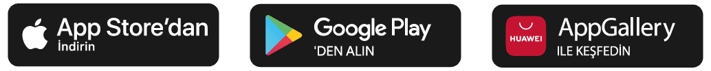App Store, Google Play ve AppGallery'den indir